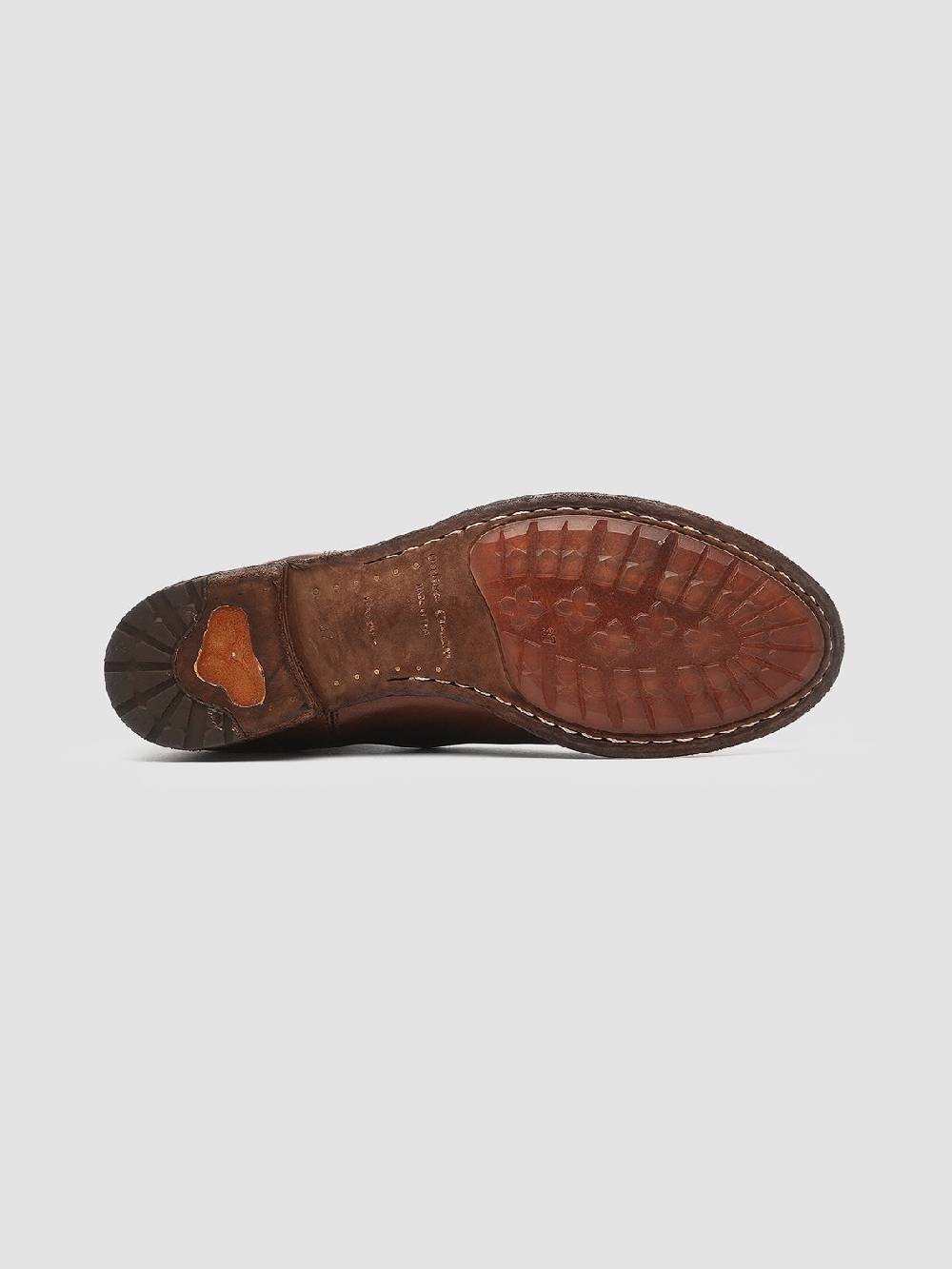 Officine Creative LEXIKON 073 Stivaletti Chelsea in Pelle Marrone 2025