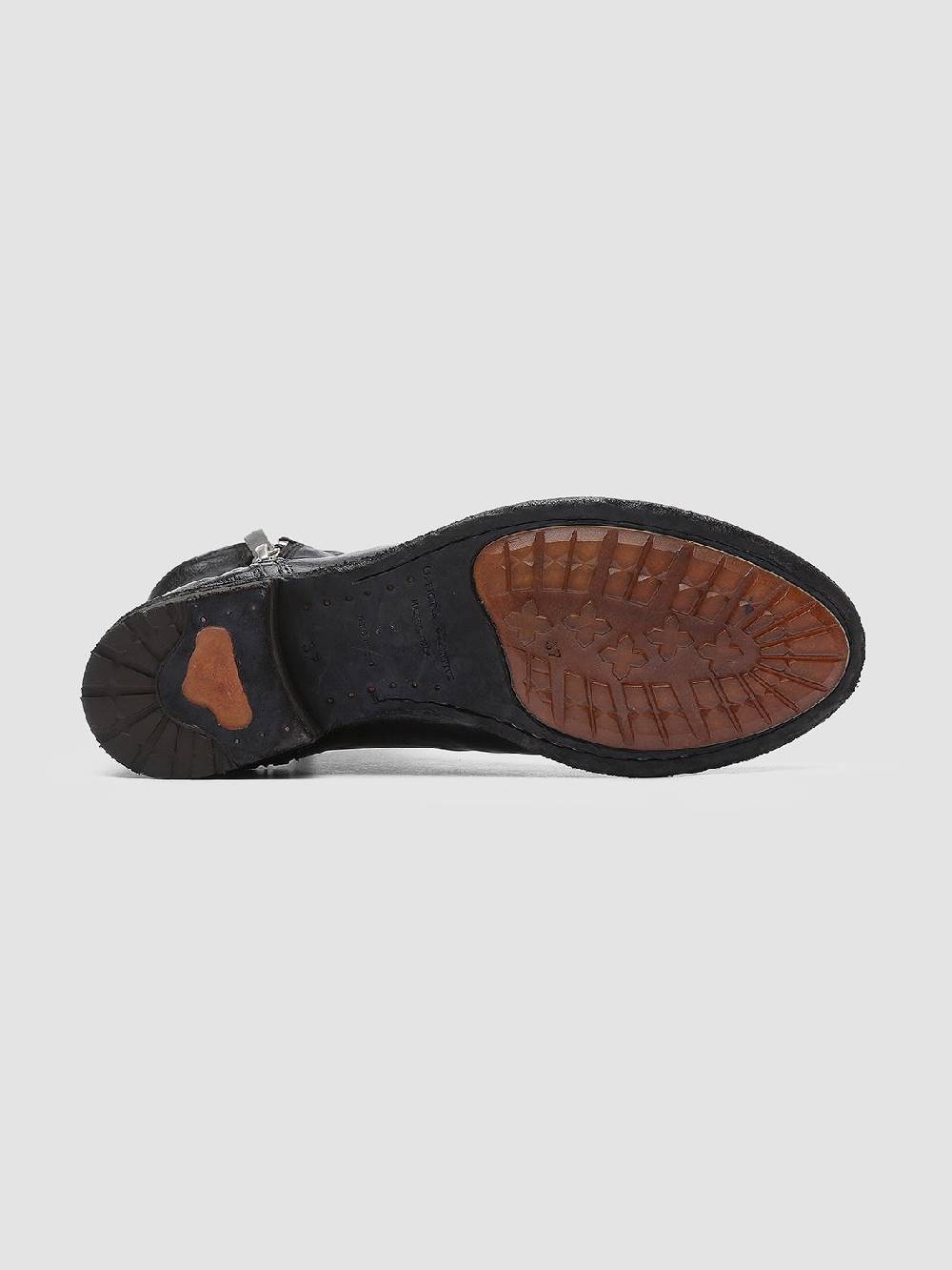 Officine Creative LEXIKON 097 Stivaletti in Pelle Nera In Linea
