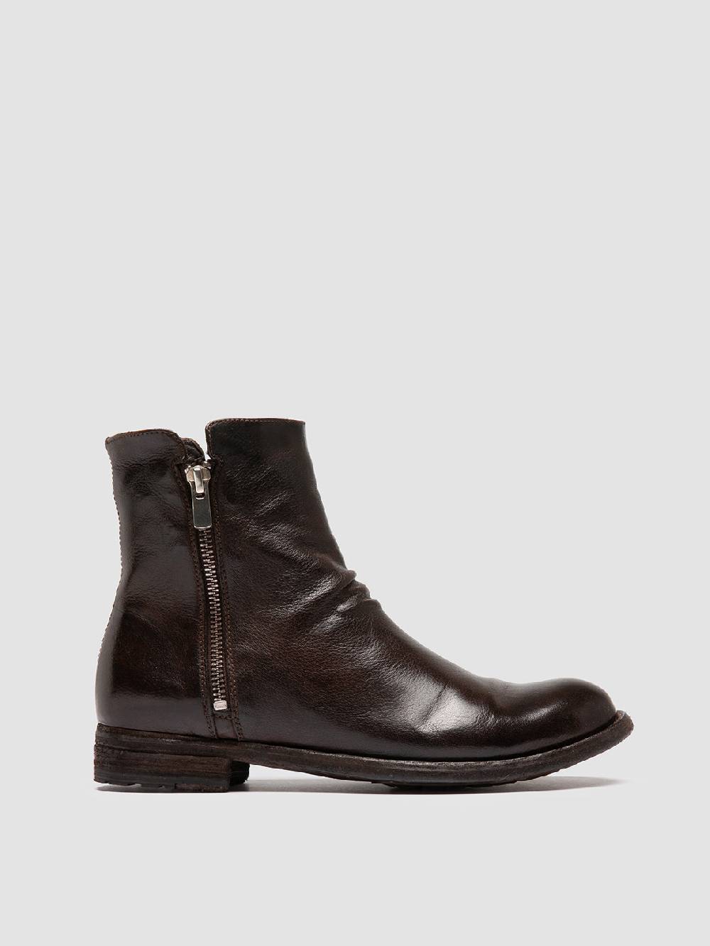 Officine Creative LEXIKON 097 Stivaletti in Pelle Marrone Nuovo