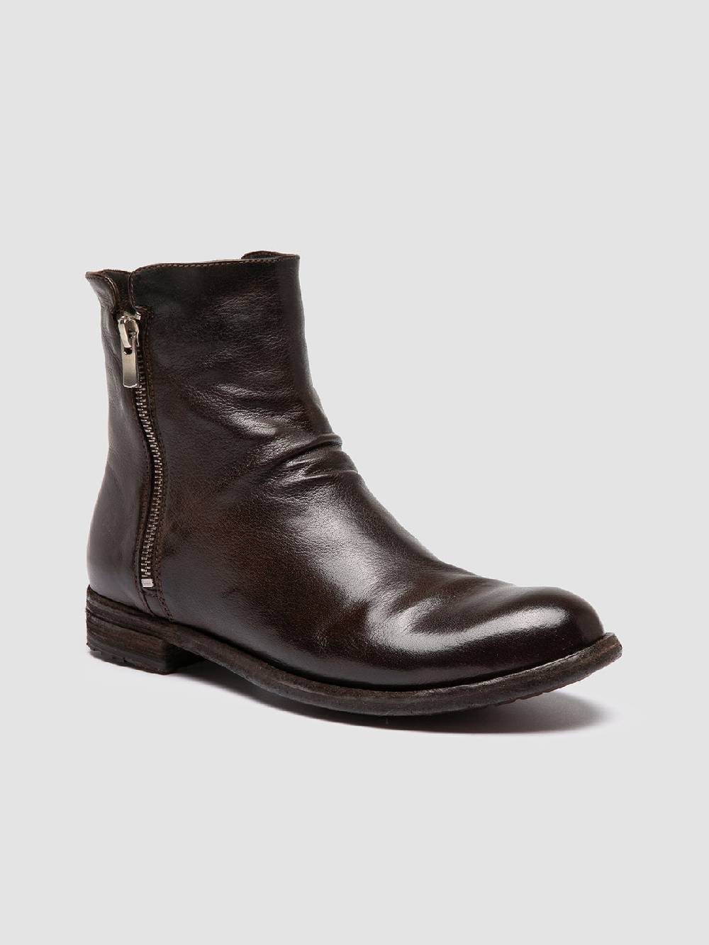 Officine Creative LEXIKON 097 Stivaletti in Pelle Marrone Nuovo