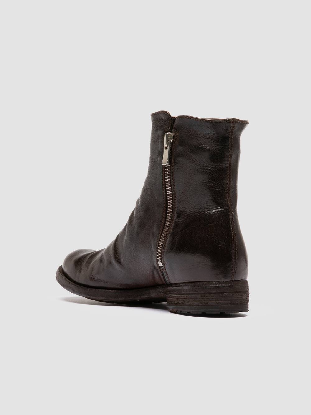 Officine Creative LEXIKON 097 Stivaletti in Pelle Marrone Nuovo