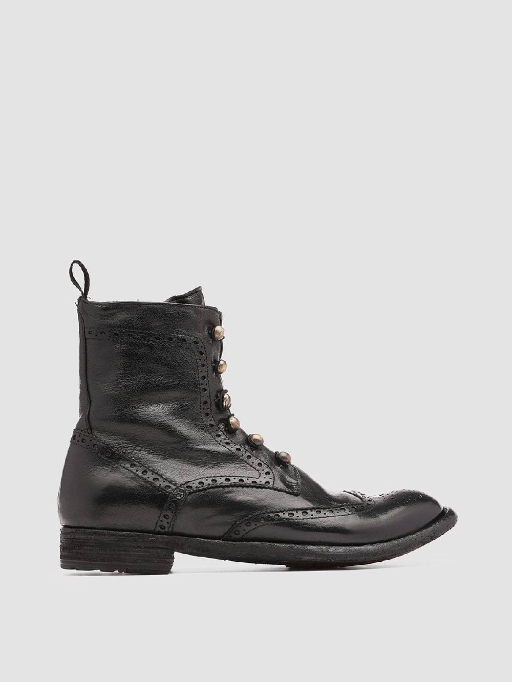 Officine Creative LEXIKON 131 Stivaletti in Pelle Nera Promozione