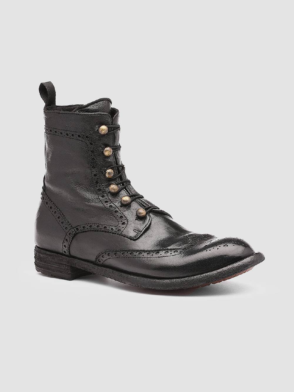 Officine Creative LEXIKON 131 Stivaletti in Pelle Nera Promozione