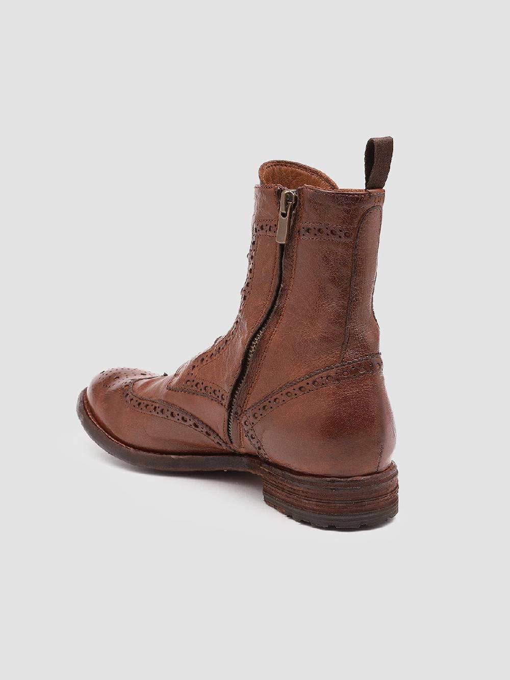 Officine Creative LEXIKON 131 Stivaletti in Pelle Marrone Spedizione Gratuita