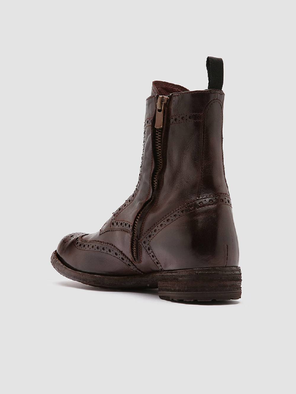 Officine Creative LEXIKON 131 Stivaletti in Pelle Marrone Pezzi Unici