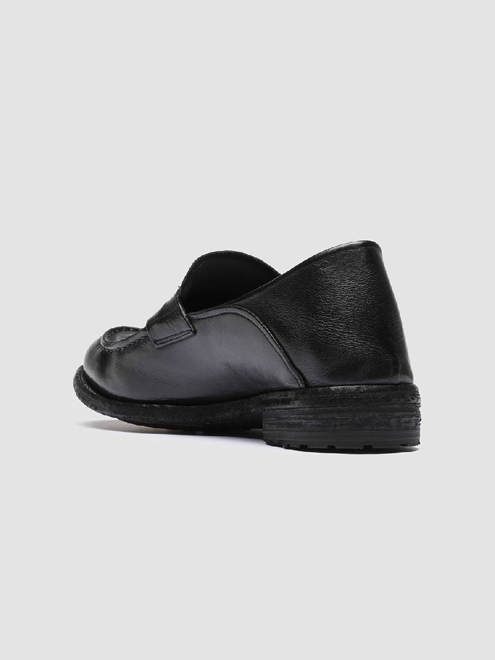 Officine Creative LEXIKON 140 Mocassini Penny Loafer in Pelle Nera Fino al 60% di sconto