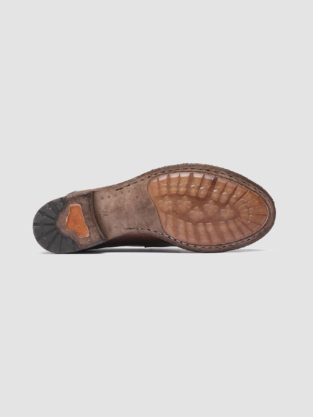 Officine Creative LEXIKON 140 Mocassini Penny Loafer in Pelle Marrone Qualità Garantita