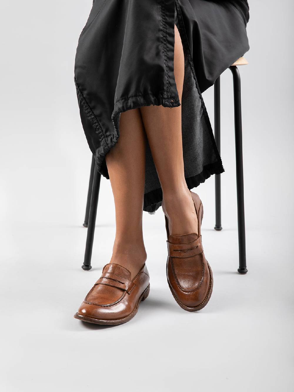 Officine Creative LEXIKON 516 Mocassini in Pelle Nera Acquista Ora
