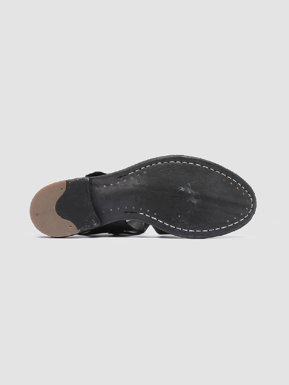 Officine Creative LEXIKON 536 Sandali in Pelle Nera Super sconto