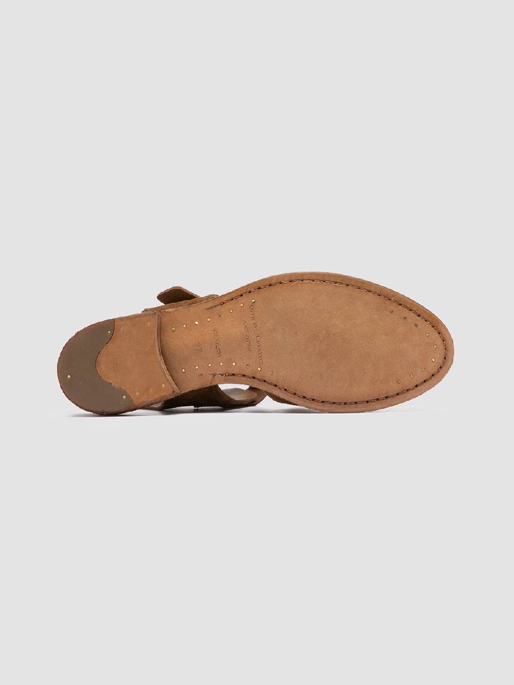 Officine Creative LEXIKON 536 Sandali in Pelle Scamosciata Marrone Enormi sconti