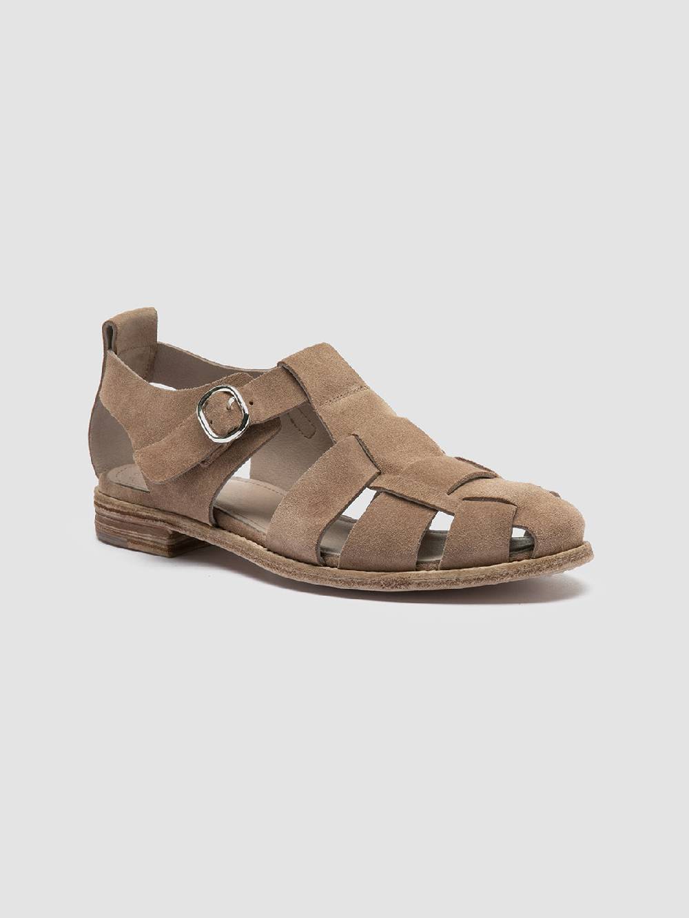 Officine Creative LEXIKON 536 Sandali in Pelle scamosciata Tortora 50% di sconto con spedizione gratuita