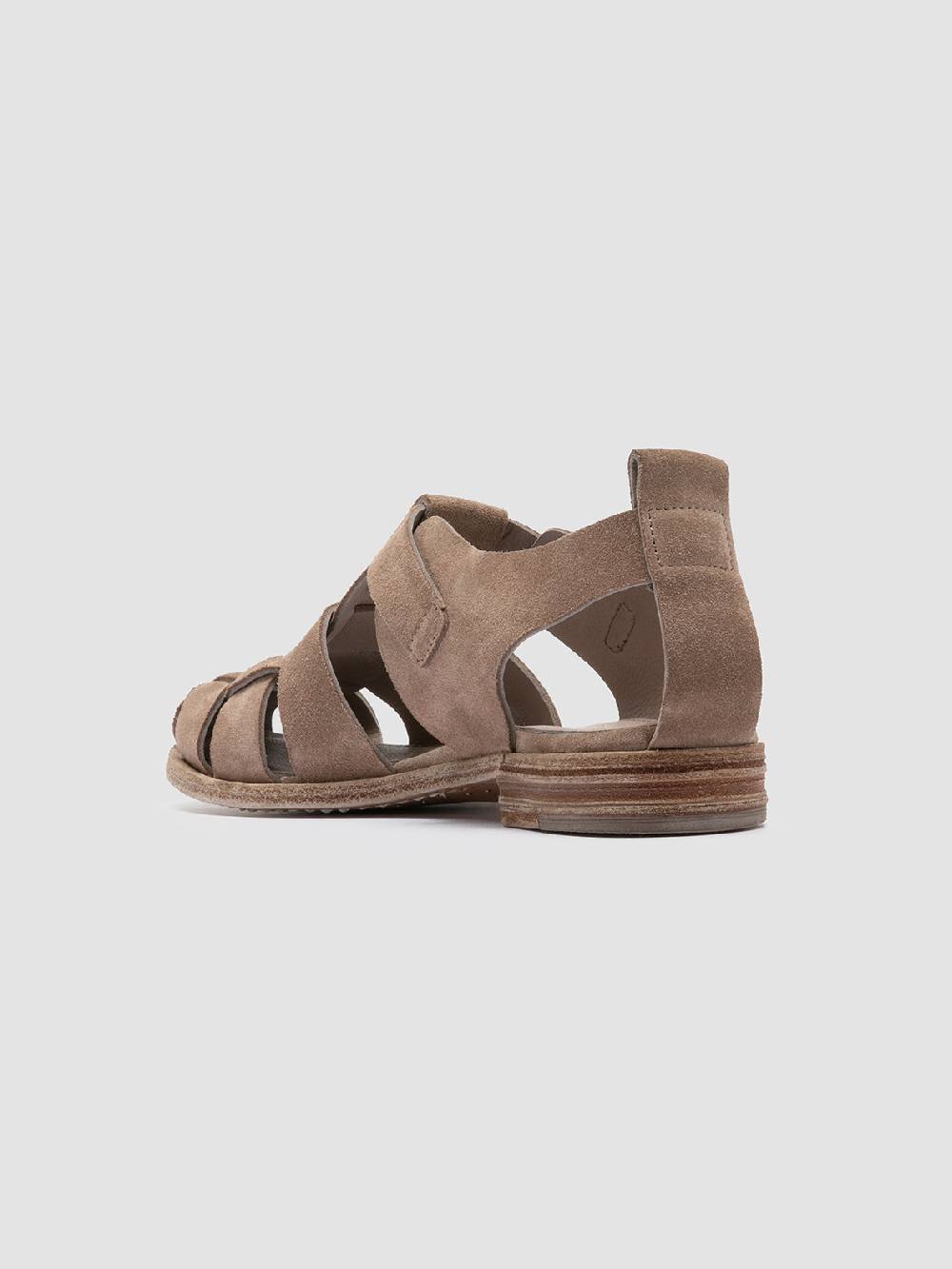 Officine Creative LEXIKON 536 Sandali in Pelle scamosciata Tortora 50% di sconto con spedizione gratuita