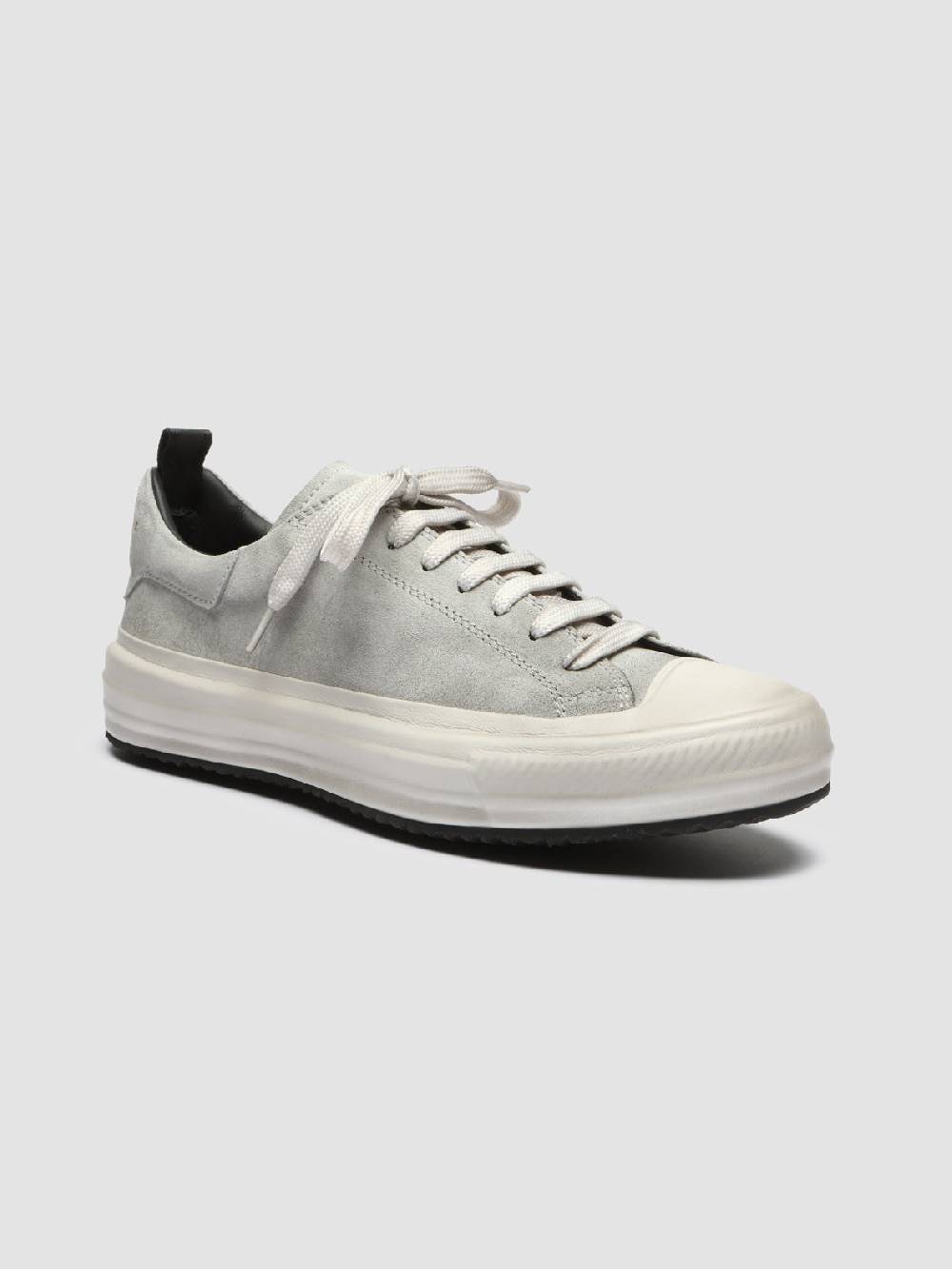 Officine Creative MES 105 Sneakers in Pelle Scamosciata Grigia Esporta salva