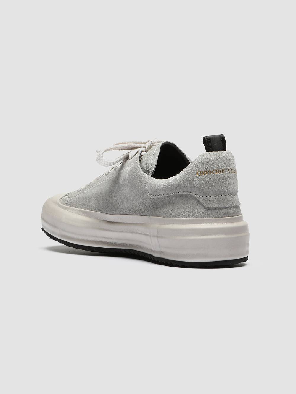 Officine Creative MES 105 Sneakers in Pelle Scamosciata Grigia Esporta salva