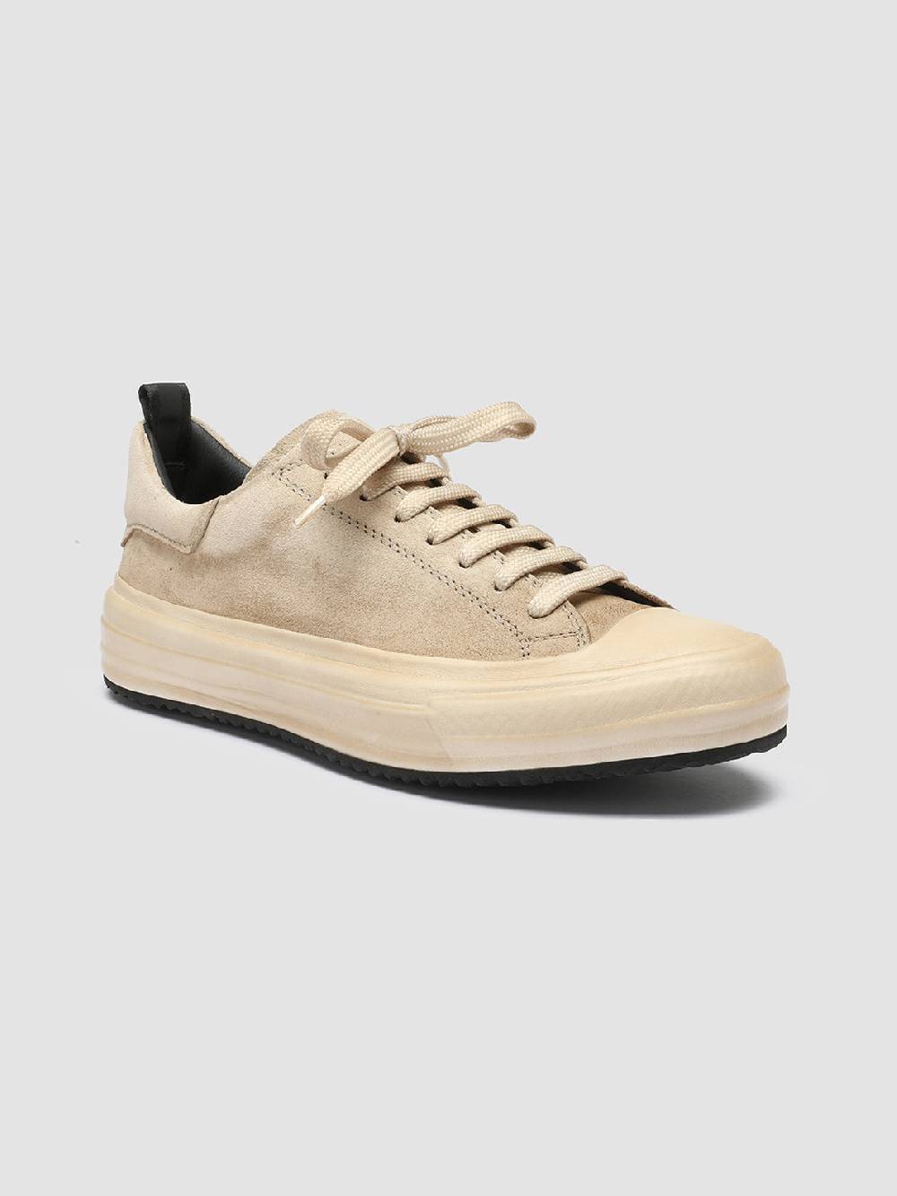 Officine Creative MES 105 Sneakers in Pelle Scamosciata Avorio Black Friday Prezzi
