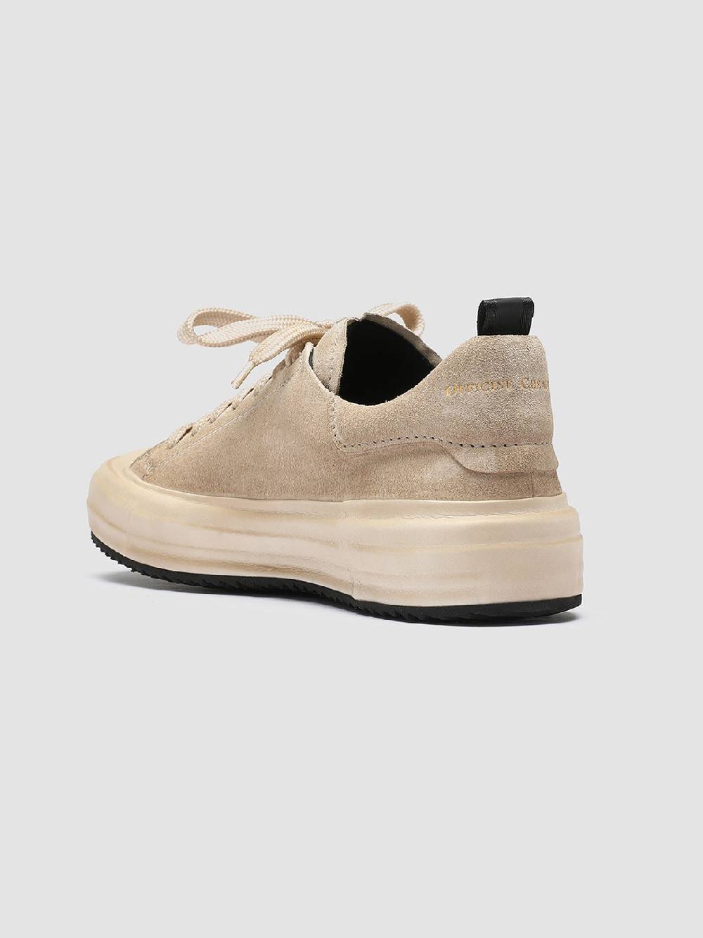 Officine Creative MES 105 Sneakers in Pelle Scamosciata Avorio Black Friday Prezzi