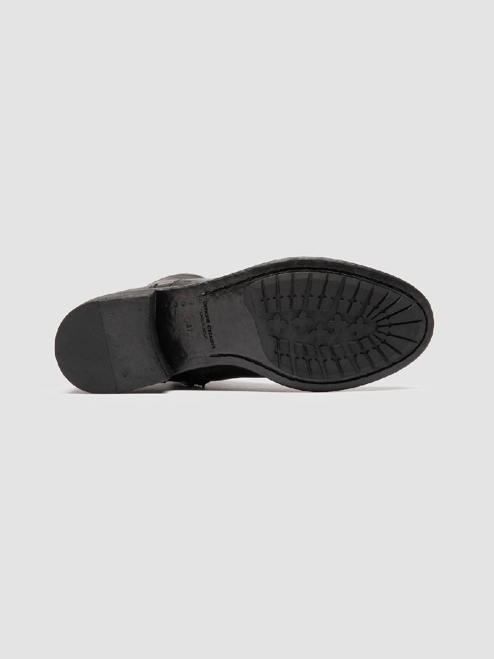 Officine Creative LIS 006 Stivali con Zip in Pelle Nera In Linea