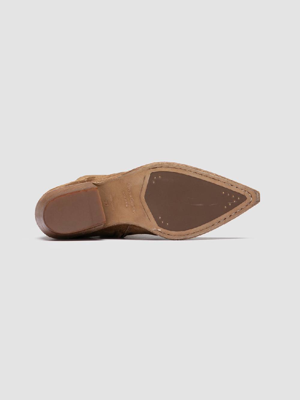 Officine Creative NOELIE DD 102 Stivali con Zip in Pelle Scamosciata Marrone Soddisfazione Garantita