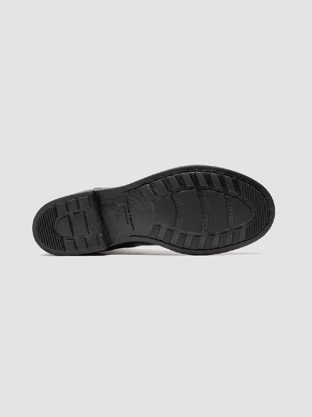 Officine Creative SERGEANT 102 Stivaletti Chelsea in Pelle Nera Consegna Veloce