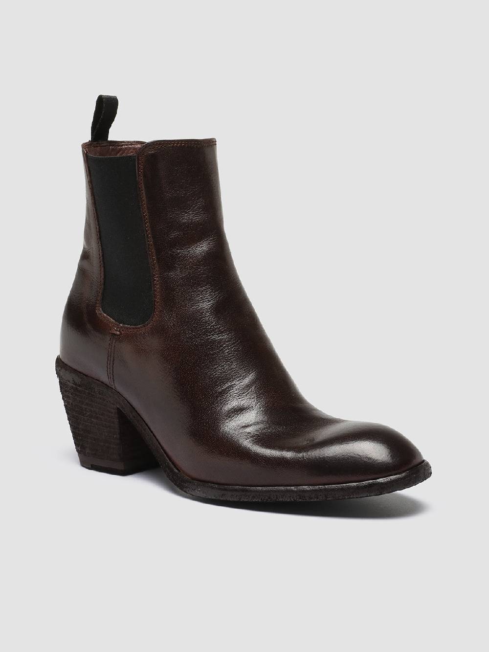 Officine Creative SYDNE 001 Stivali Chelsea in Pelle Marrone Shopping Online