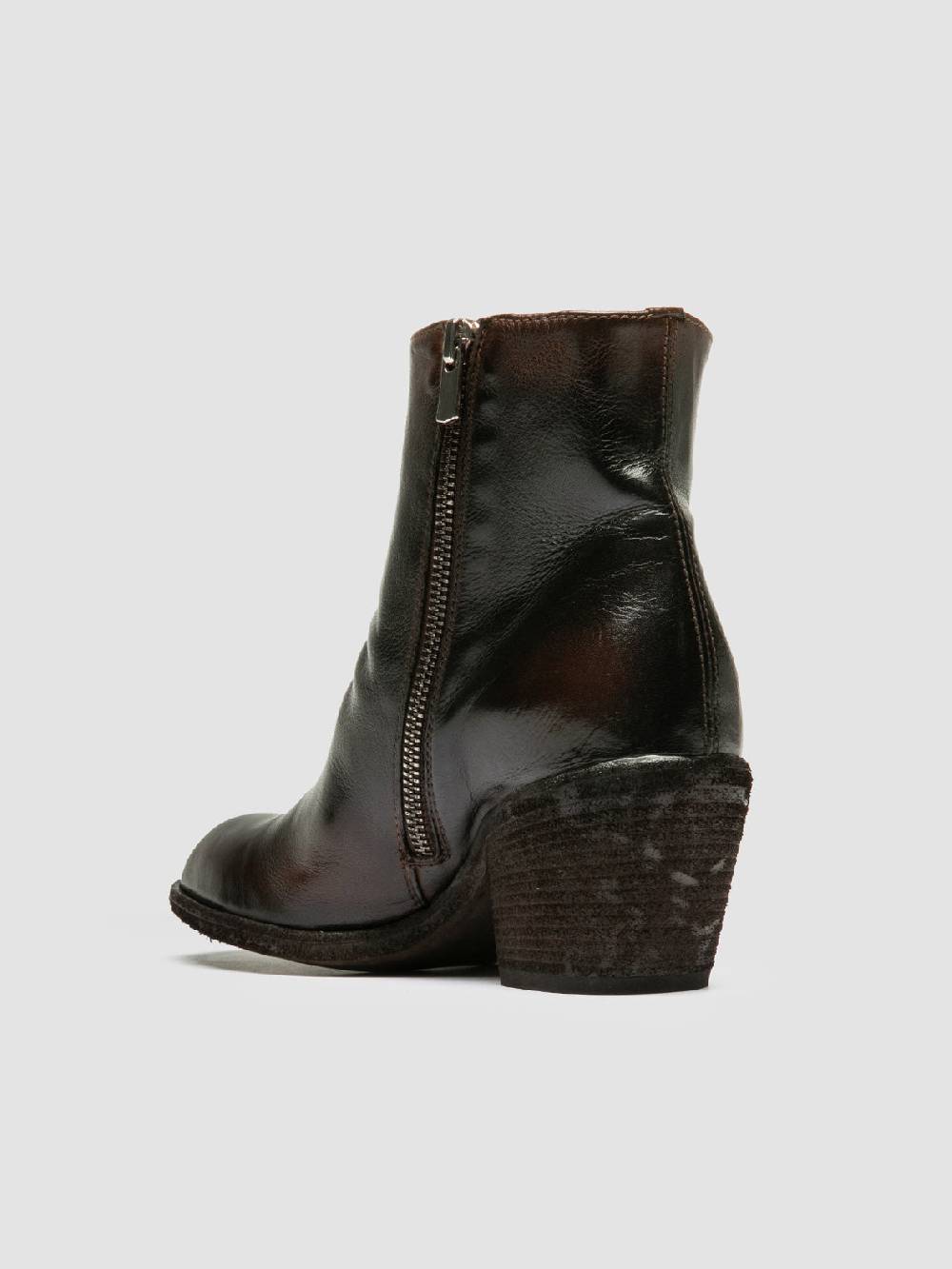 Officine Creative SYDNE 008 Brown Leather Boots Prezzo Ridotto