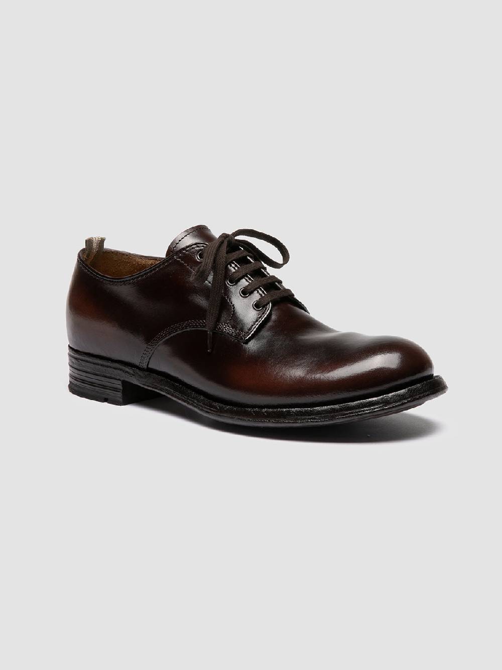 Officine Creative ADMIRAL 001 Derby in Pelle Marrone Presa