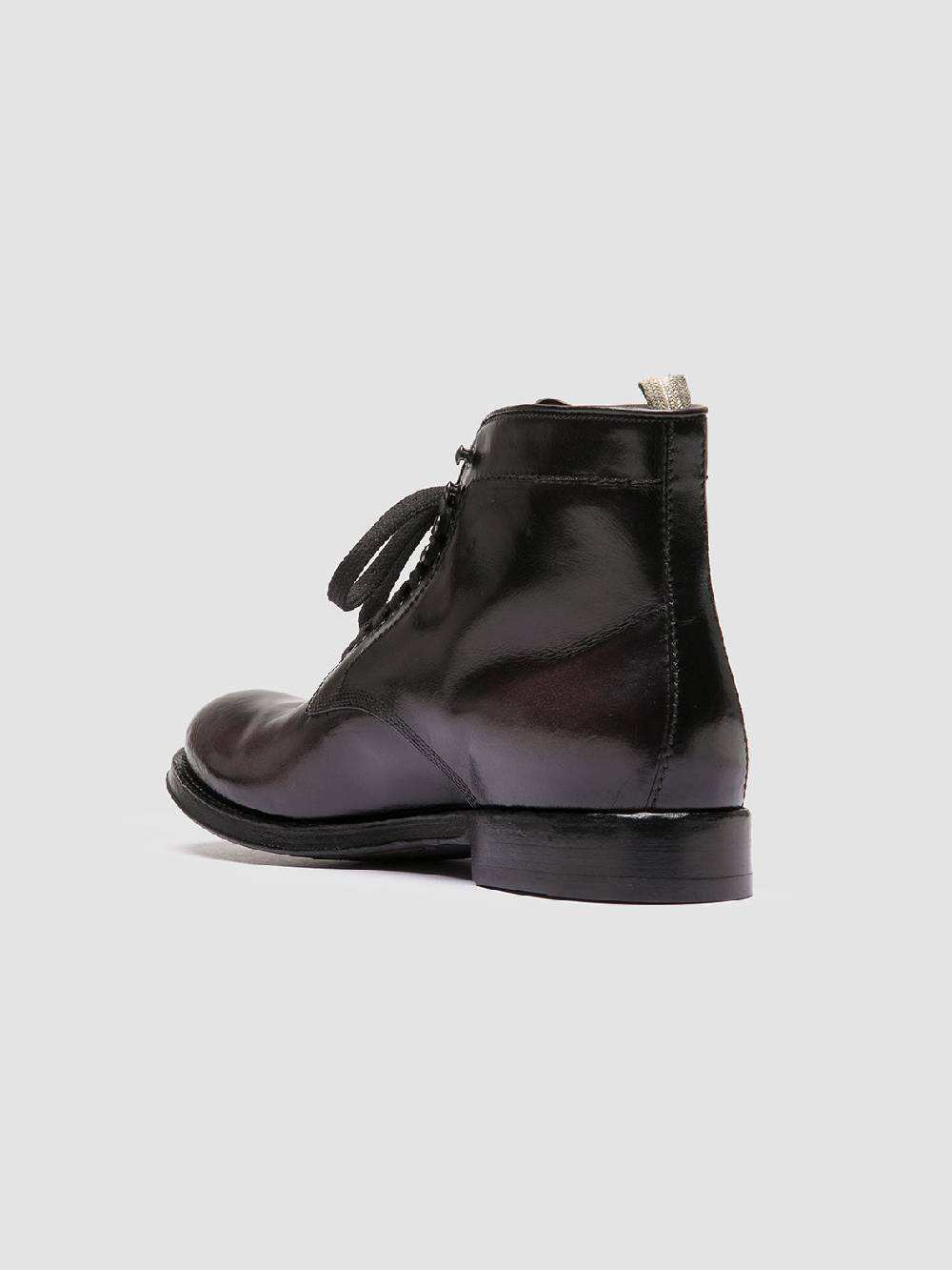 Officine Creative ADMIRAL 004 Stivali Stringati in Pelle Grigia Offerta