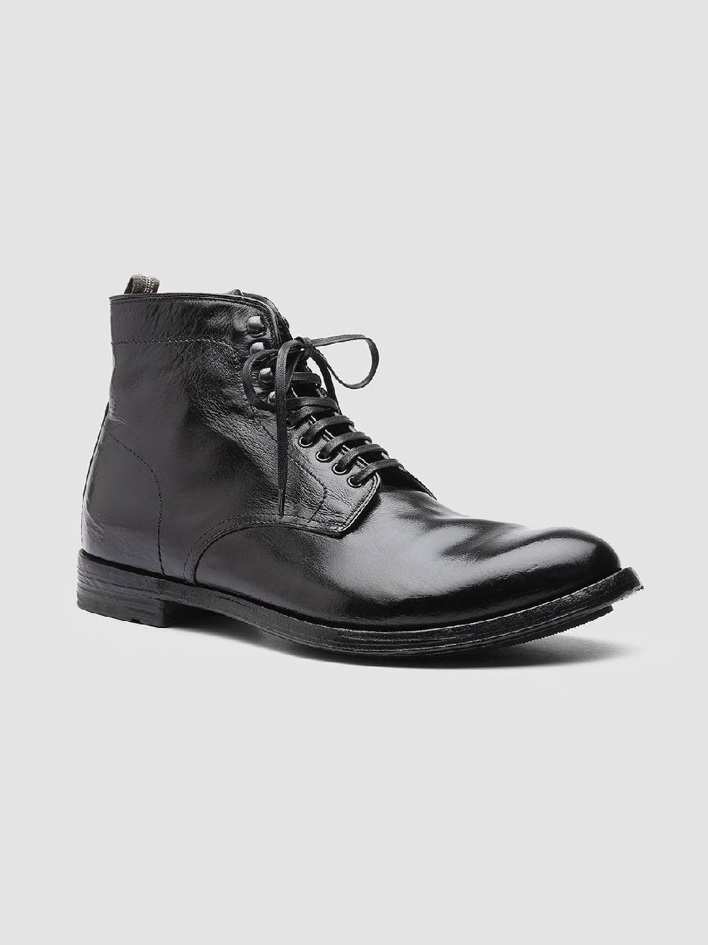 Officine Creative ANATOMIA 013 Stivaletti in Pelle Nera Offerte