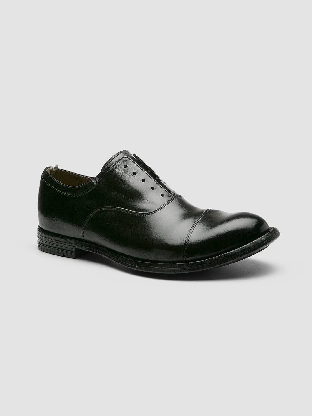 Officine Creative ANATOMIA 015 Black Leather Oxford Shoes Vendita Calda