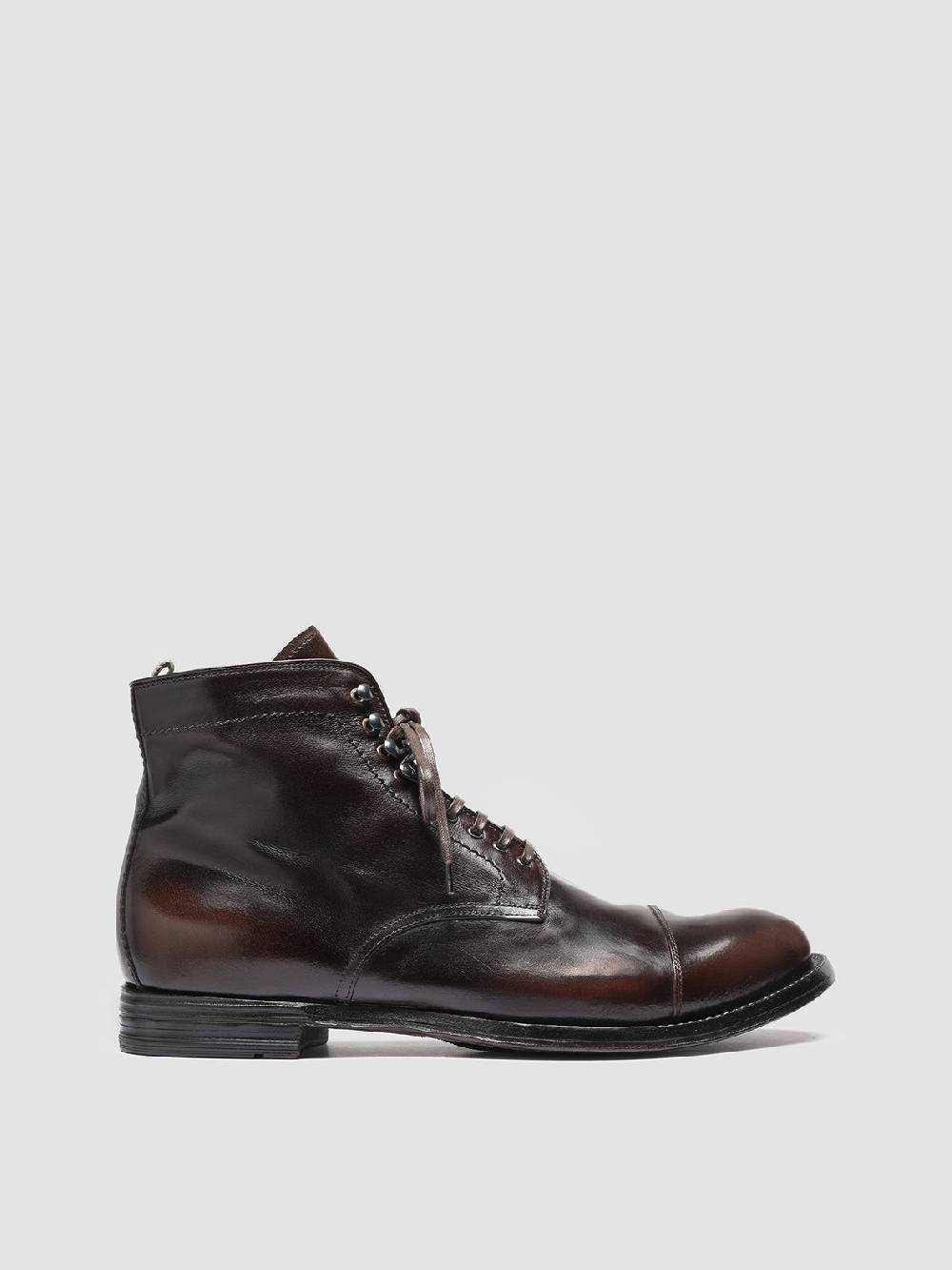 Officine Creative ANATOMIA 016 Stivaletti in Pelle Marrone Vendite Flash