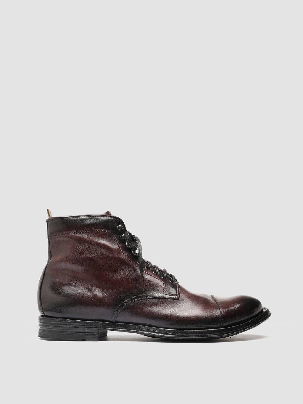 Officine Creative ANATOMIA 016 Stivaletti in Pelle Bordeaux Negozio
