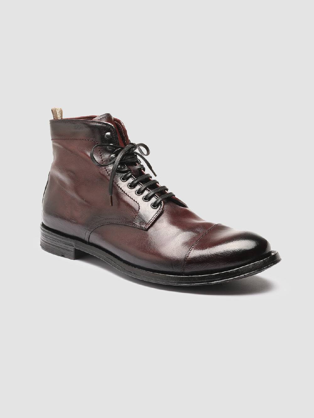 Officine Creative ANATOMIA 016 Stivaletti in Pelle Bordeaux Negozio