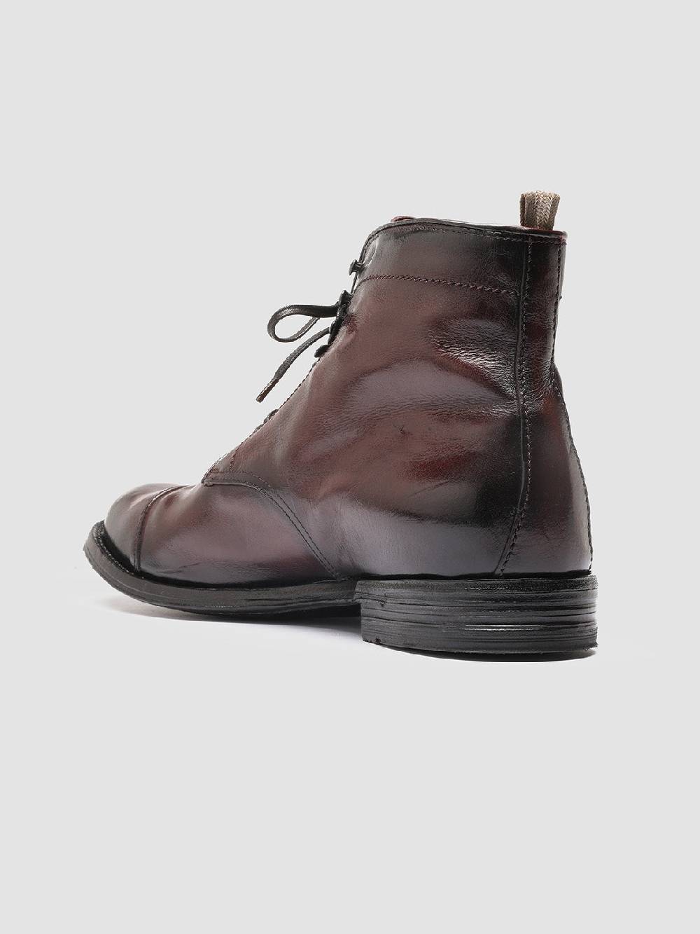 Officine Creative ANATOMIA 016 Stivaletti in Pelle Bordeaux Negozio