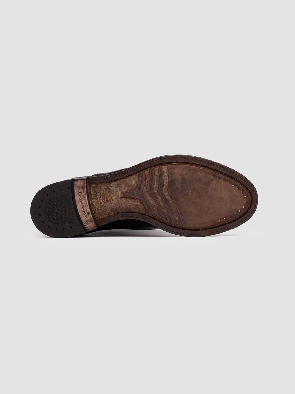 Officine Creative ANATOMIA 08 Oxford in Pelle Marrone In Saldo