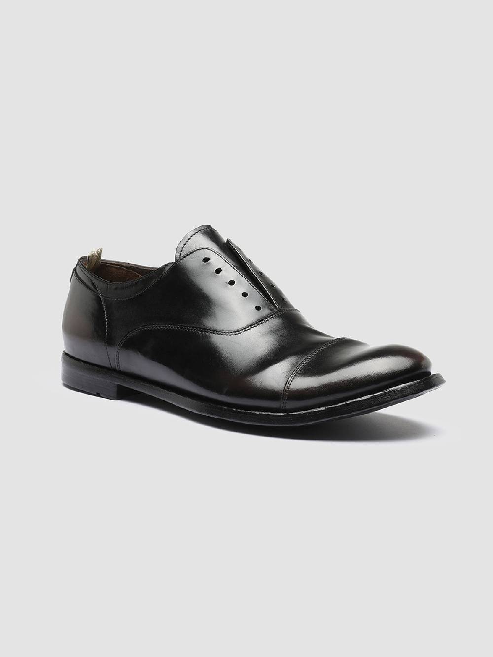 Officine Creative ANATOMIA 08 Oxford in Pelle Marrone Moda