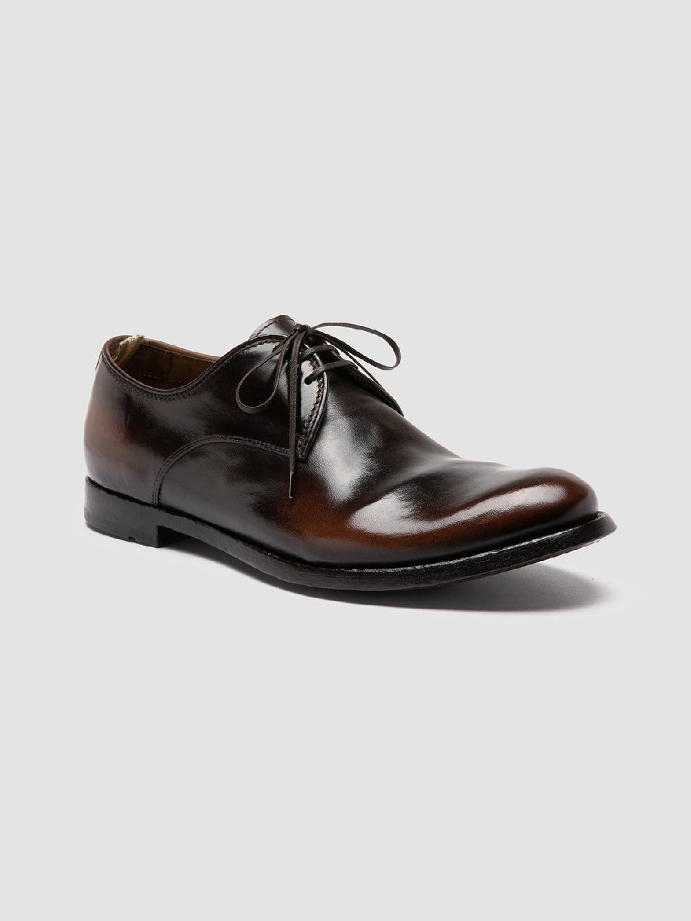 Officine Creative ANATOMIA 87 Scarpe Derby in Pelle Marrone Prezzo di fabbrica