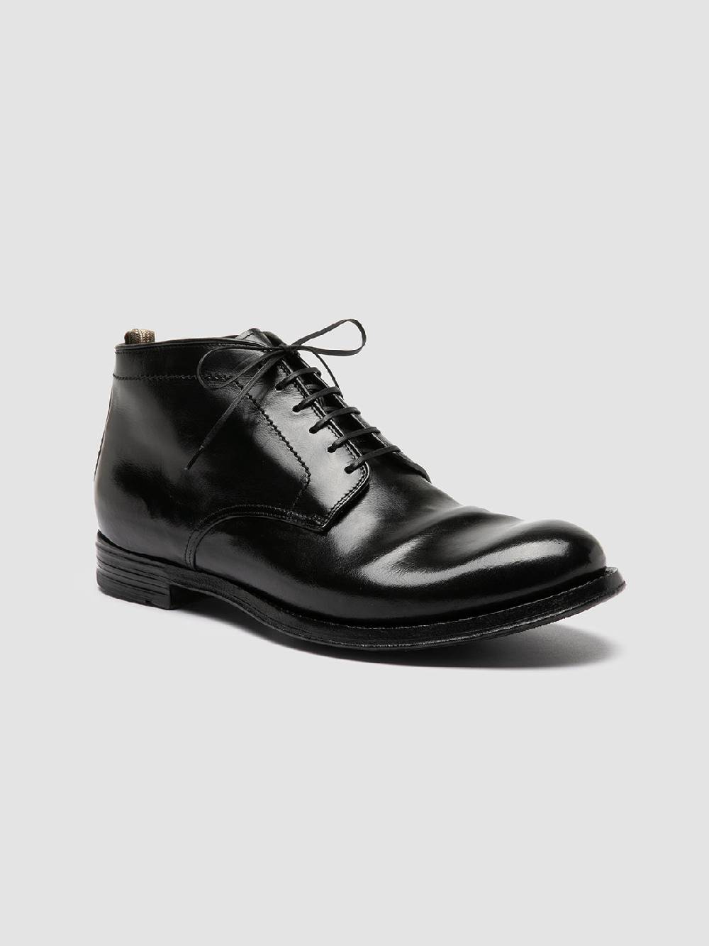 Officine Creative ANATOMIA 88 Stivali Chukka in Pelle Nera Offerta speciale