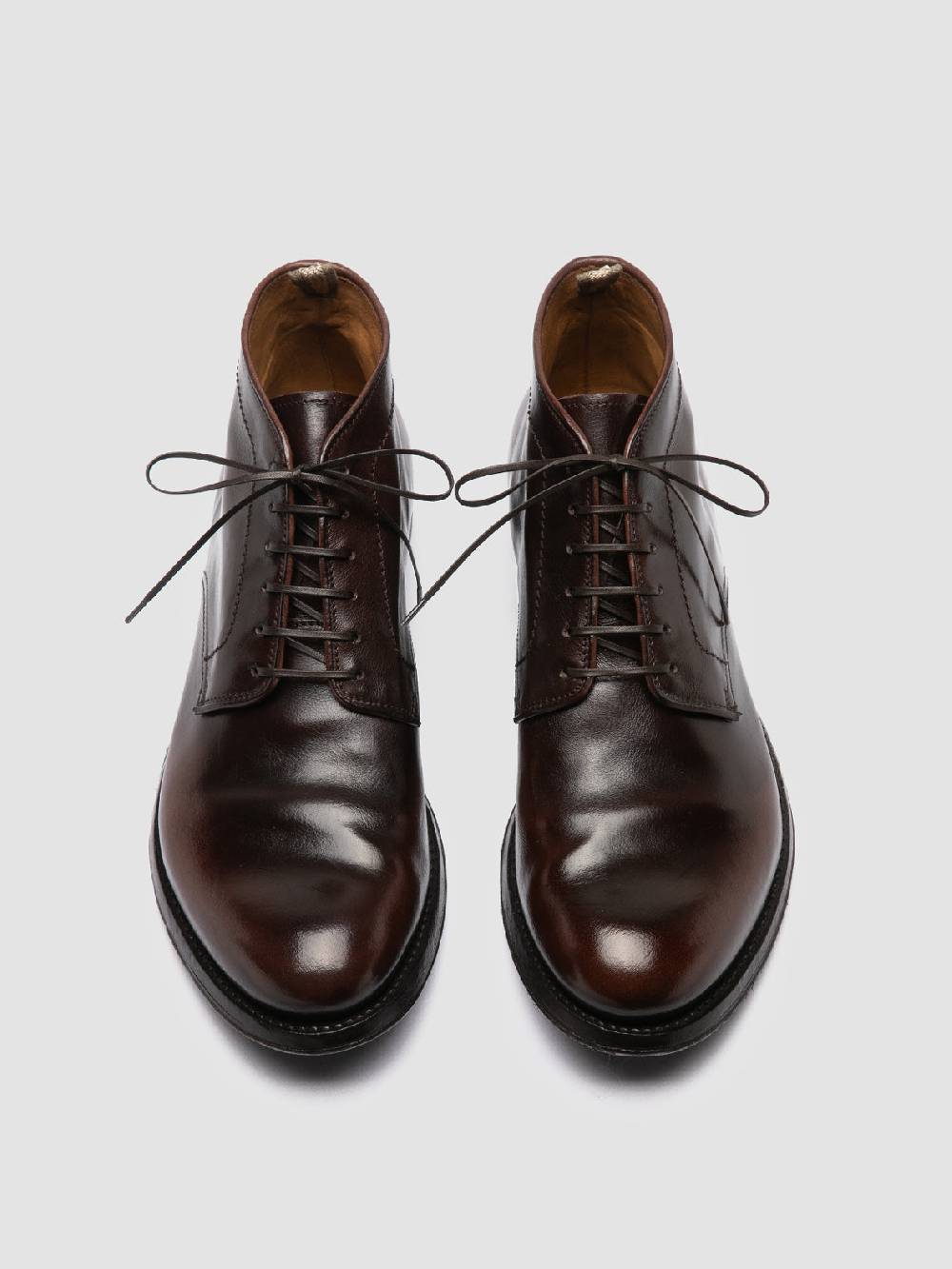 Officine Creative ANATOMIA 88 Stivali Chukka in Pelle Marrone Comprare a buon mercato