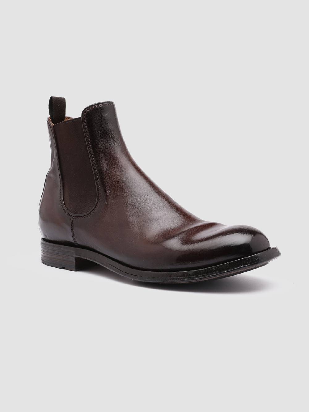 Officine Creative BALANCE 008 Stivaletti Chelsea in Pelle Marrone Fornitura limitata