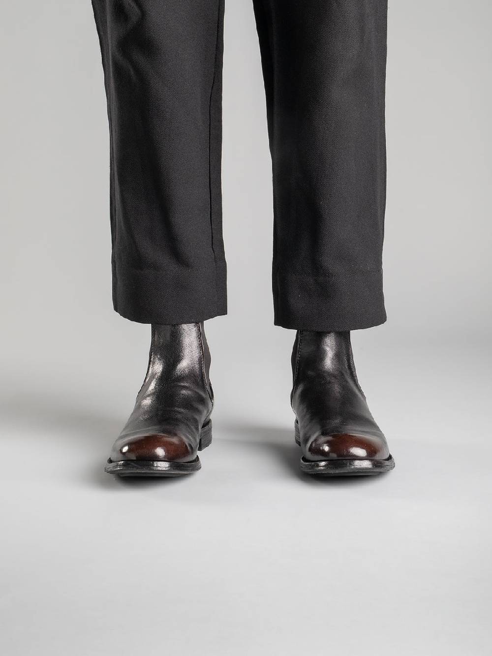Officine Creative BALANCE 008 Brown Leather Chelsea Boots Shopping online