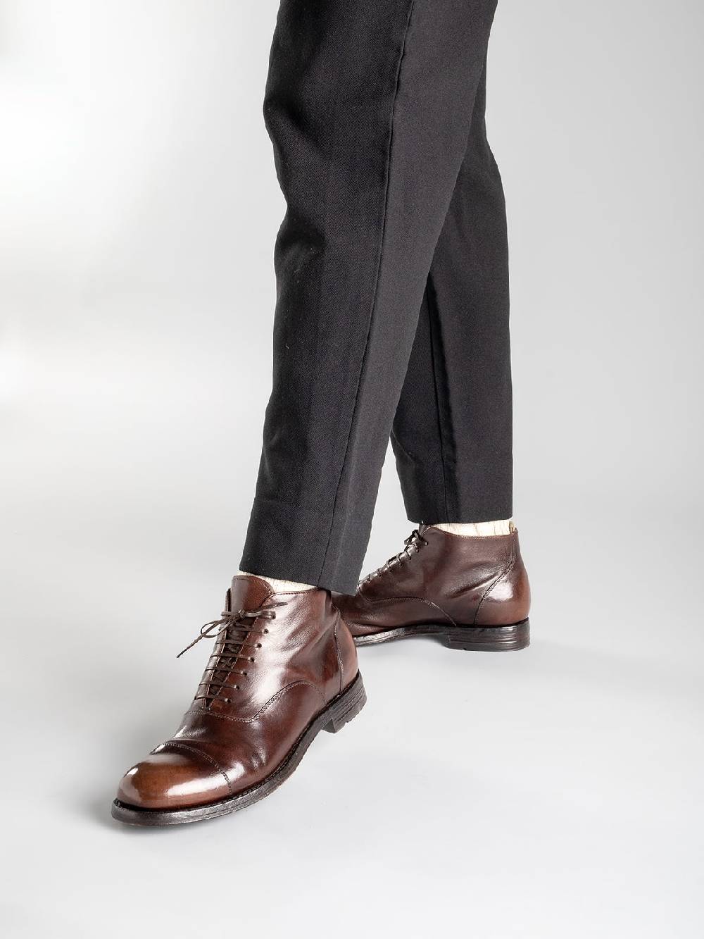 Officine Creative BALANCE 009 Stivaletti in Pelle Nera Offerta esclusiva