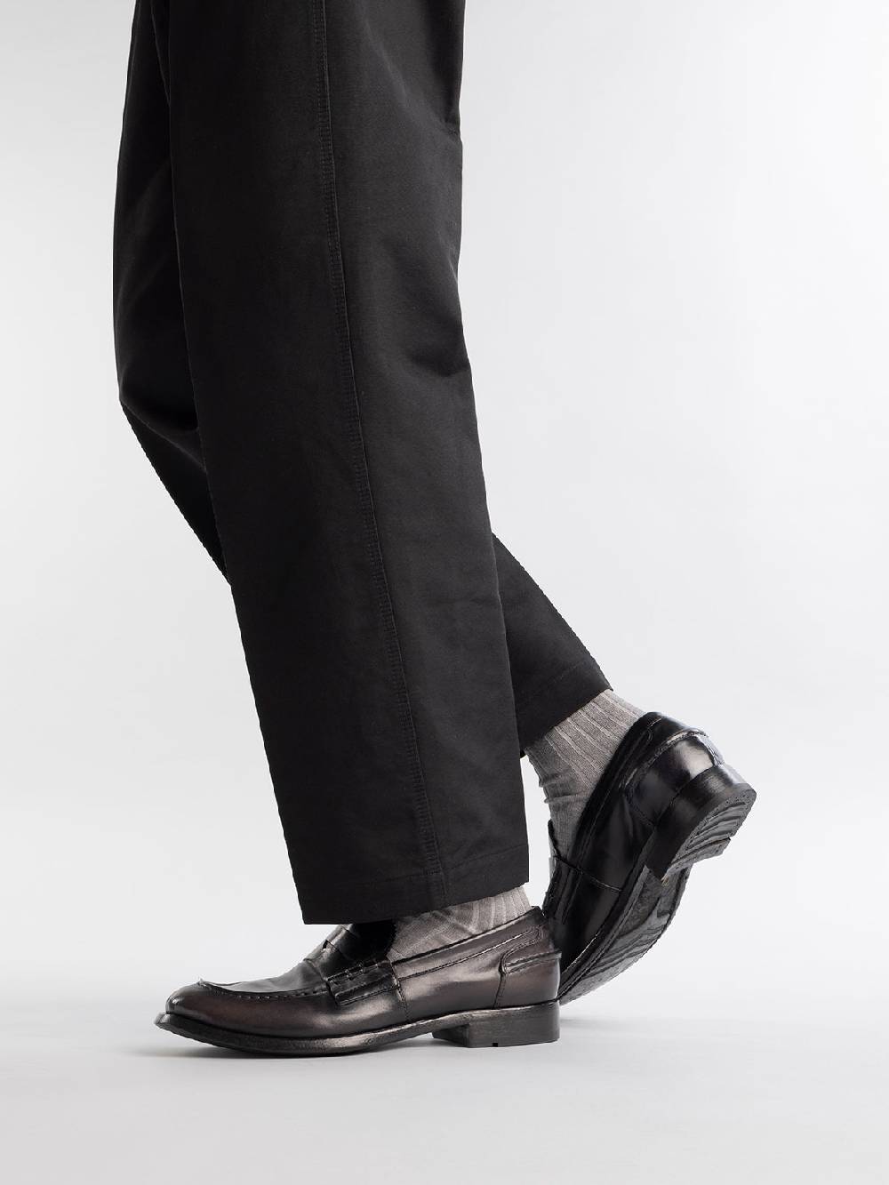 Officine Creative BALANCE 017 Mocassini Penny in Pelle Blu Black Friday
