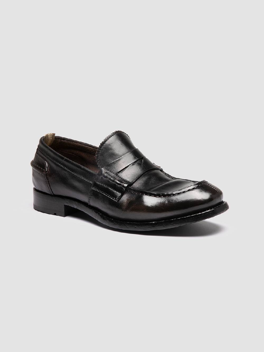 Officine Creative BALANCE 017 Brown Penny Leather Loafers Cyber Monday