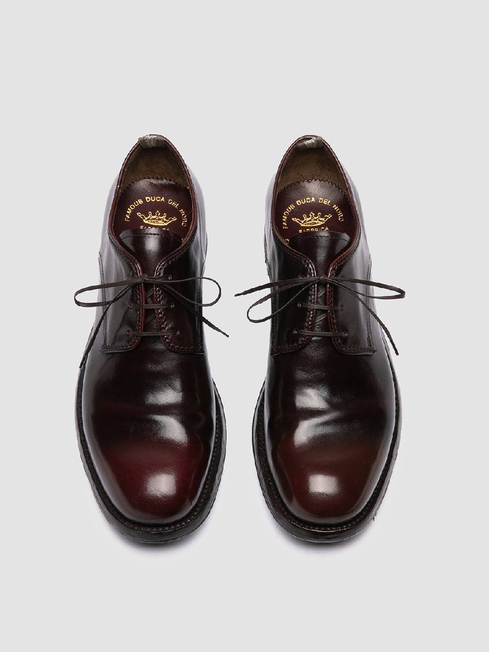 Officine Creative BALANCE 019 Derby in Pelle Bordeaux Offerta Pasqua