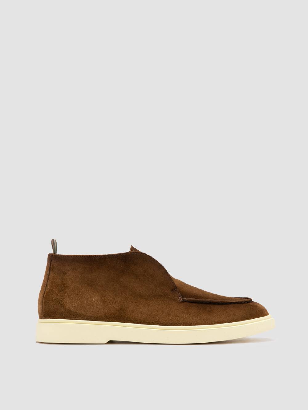 Officine Creative BONES 003 Stivaletti Chukka in Pelle Scamosciata Marrone Smaltimento dello stoccaggio