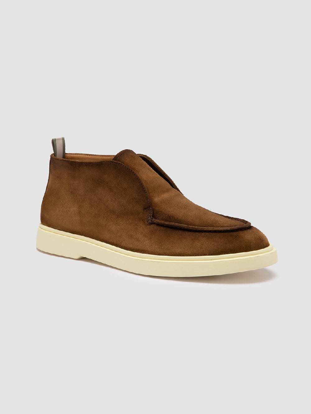 Officine Creative BONES 003 Stivaletti Chukka in Pelle Scamosciata Marrone Smaltimento dello stoccaggio