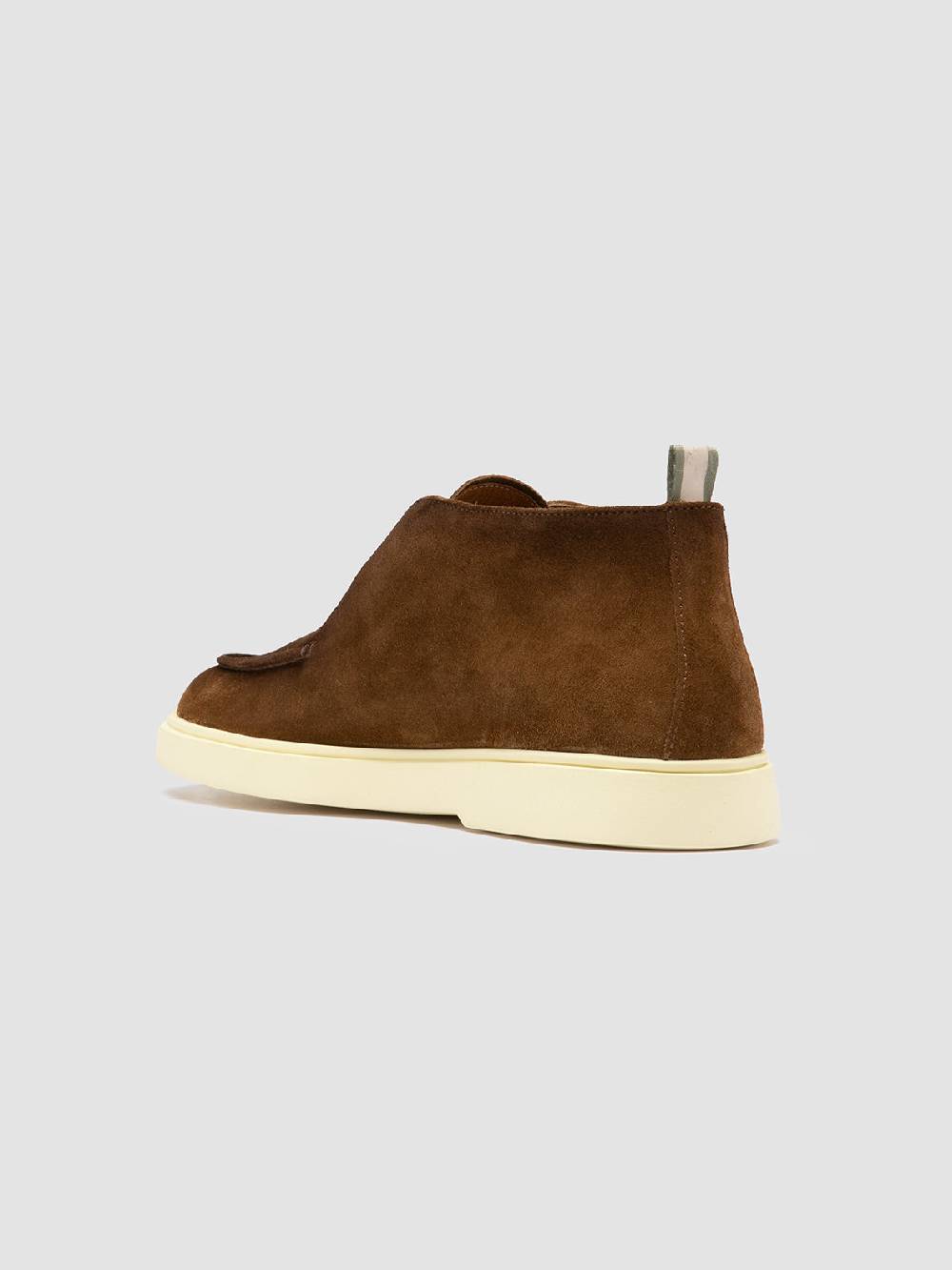 Officine Creative BONES 003 Stivaletti Chukka in Pelle Scamosciata Marrone Smaltimento dello stoccaggio