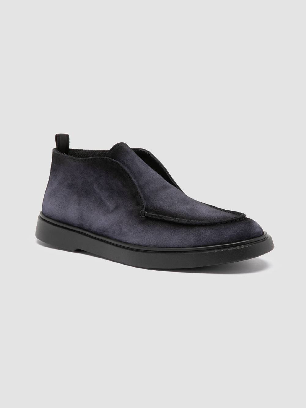 Officine Creative BONES 010 Stivali Chukka in Pelle Scamosciata Blu Latest fashion