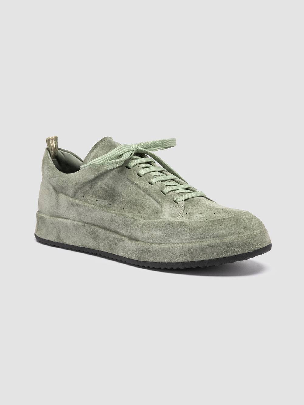 Officine Creative ACE 016 Sneaker in pelle scamosciata Verde Lightning offer