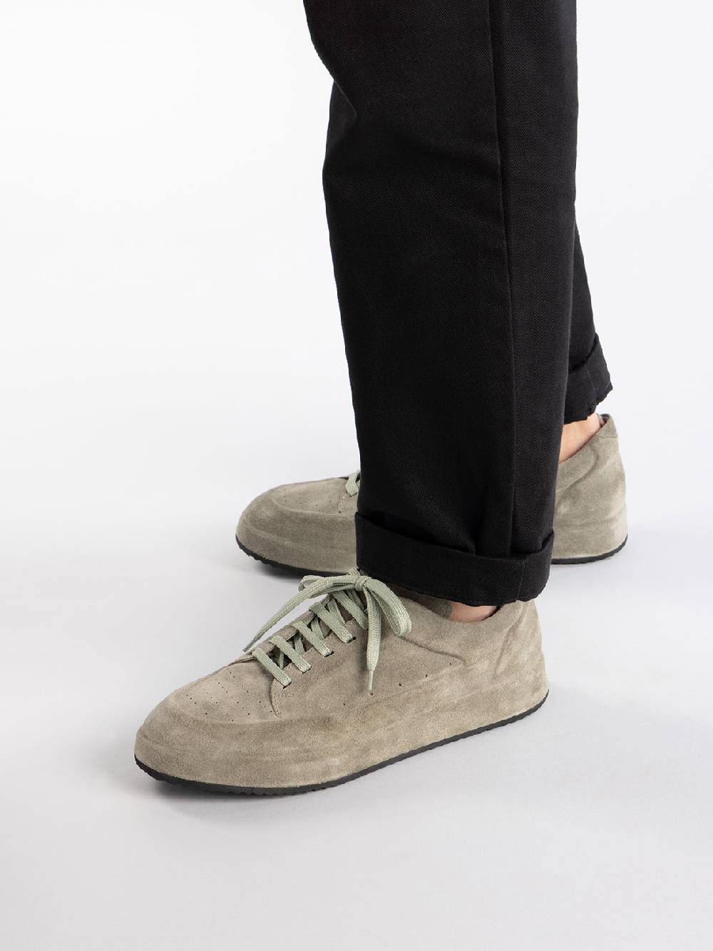 Officine Creative ACE 016 Sneaker in pelle scamosciata Verde Lightning offer